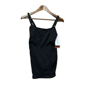 Ingrid + Isabel Black Postpartum Shaping Cami Tank Top L
